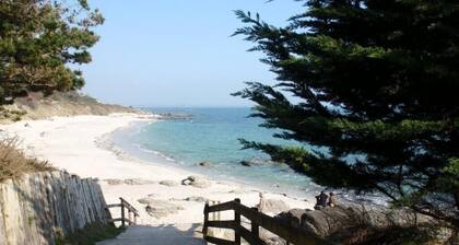 Villa Fouesnant Beg Meil 150 m de la plage et sentiers avec jardin