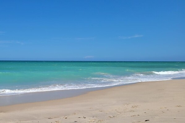 靠近海滩、沙滩椅、沙滩毛巾