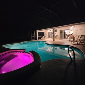 Una piscina riscaldata