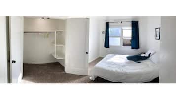 2 chambres, matelas mémoire de forme, bureau, rideaux occultants