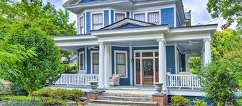 Elegant Raleigh Home w/ Porch, Walk Downtown!