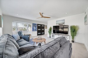 Smart TV, video games, foosball, table tennis