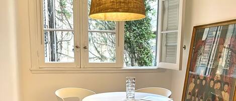 Blick von der Unterkunft