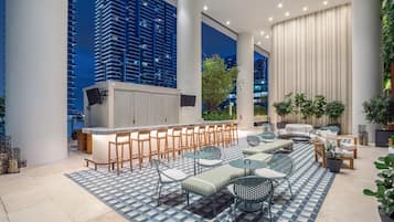 Poolside bar