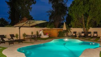 Una piscina riscaldata