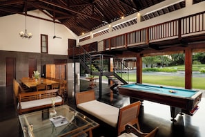 家庭別墅, 私人泳池 (7 Bedroom) | 起居區 | 40-吋LED 液晶電視、有線頻道、電視、辦公室