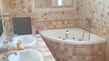 Een haardroger, toiletpapier