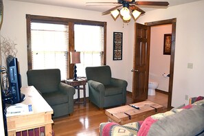 TV, fireplace, DVD player