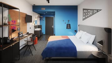 Literie de qualité supérieure, coffres-forts dans les chambres, bureau