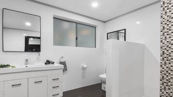 Regadera y secadora de cabello