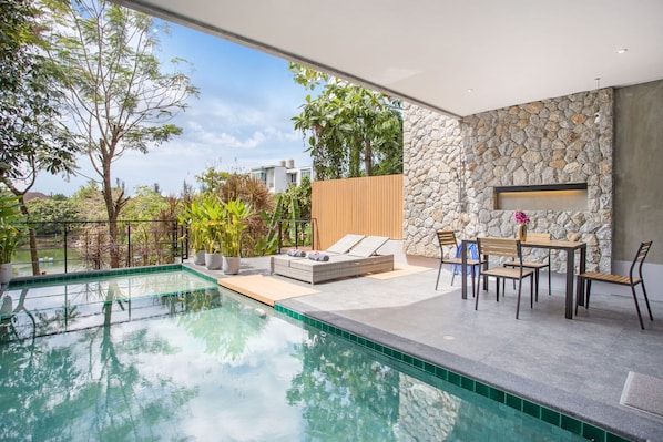 Outdoor pool - Scenic Green Hill Views 4BR Villa Jeanny (Kamala)