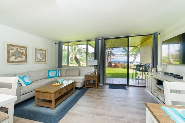 Smart TV - Stunning OCEAN-VIEW Condo #C108 – Across the BEACH from Kamaole One Beach! (Kihei)