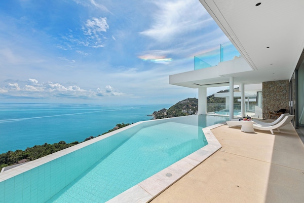 Villa exclusiva, 5 habitaciones, vistas al mar | Terraza o patio