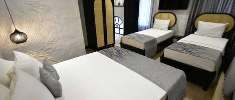 Familieværelse til 4 personer | Gratis Wi-Fi, sengetøj