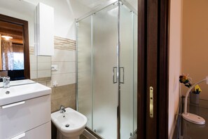 Ducha, secador de pelo y toallas