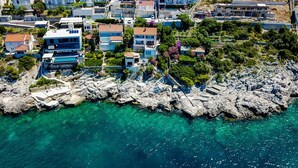 Aerial view - Villa Key private sea access and great views of the Adriatic sea (Zaton)