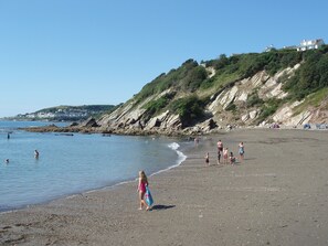 Vlak bij het strand