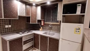 Basic Suite | Private kitchen | Mini-fridge, microwave, dishwasher, electric kettle