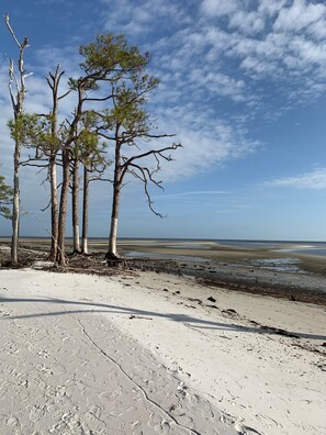Beach nearby, sun-loungers