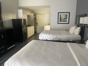 Room, 2 Double Beds, Non Smoking (Efficiency) | Free WiFi, bed sheets - Suburban Studios Rock Hill Northeast I-77 (Rock Hill)