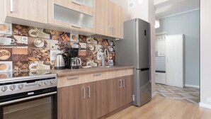 Private kitchen - One-bedroom Apartment Osiedle Słoneczne (Kolobrzeg)
