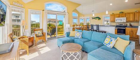 TV, DVD player, table football, books