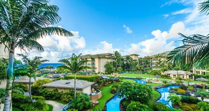 Waipouli Beach Resort Exquisite Oceanview Overlooking the Fantasy Pool