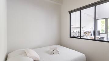 1 chambre, fer et planche Ă repasser, Wi-Fi gratuit, draps fournis