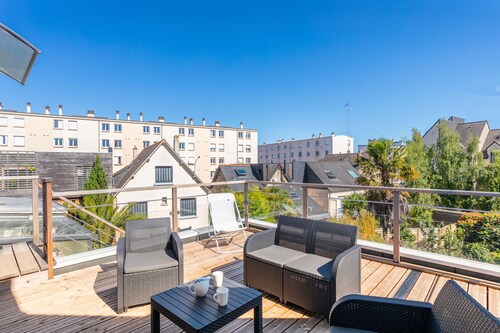 Teranga - Studio avec grande terrasse dans Rennes