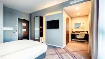 Doppelzimmer, barrierearm (Barrier Free Room) | Verdunkelungsvorhänge, schallisolierte Zimmer, Bügeleisen/Bügelbrett