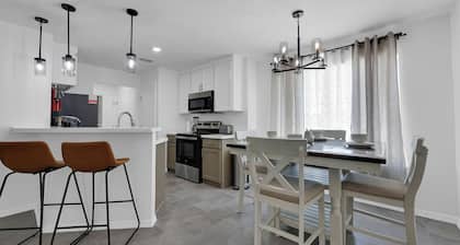Friendly priced two-bedroom, two-bathroom apartment. Long-term stays accepted