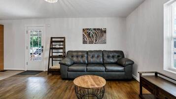 Télévision, cheminée, espaces bureaux