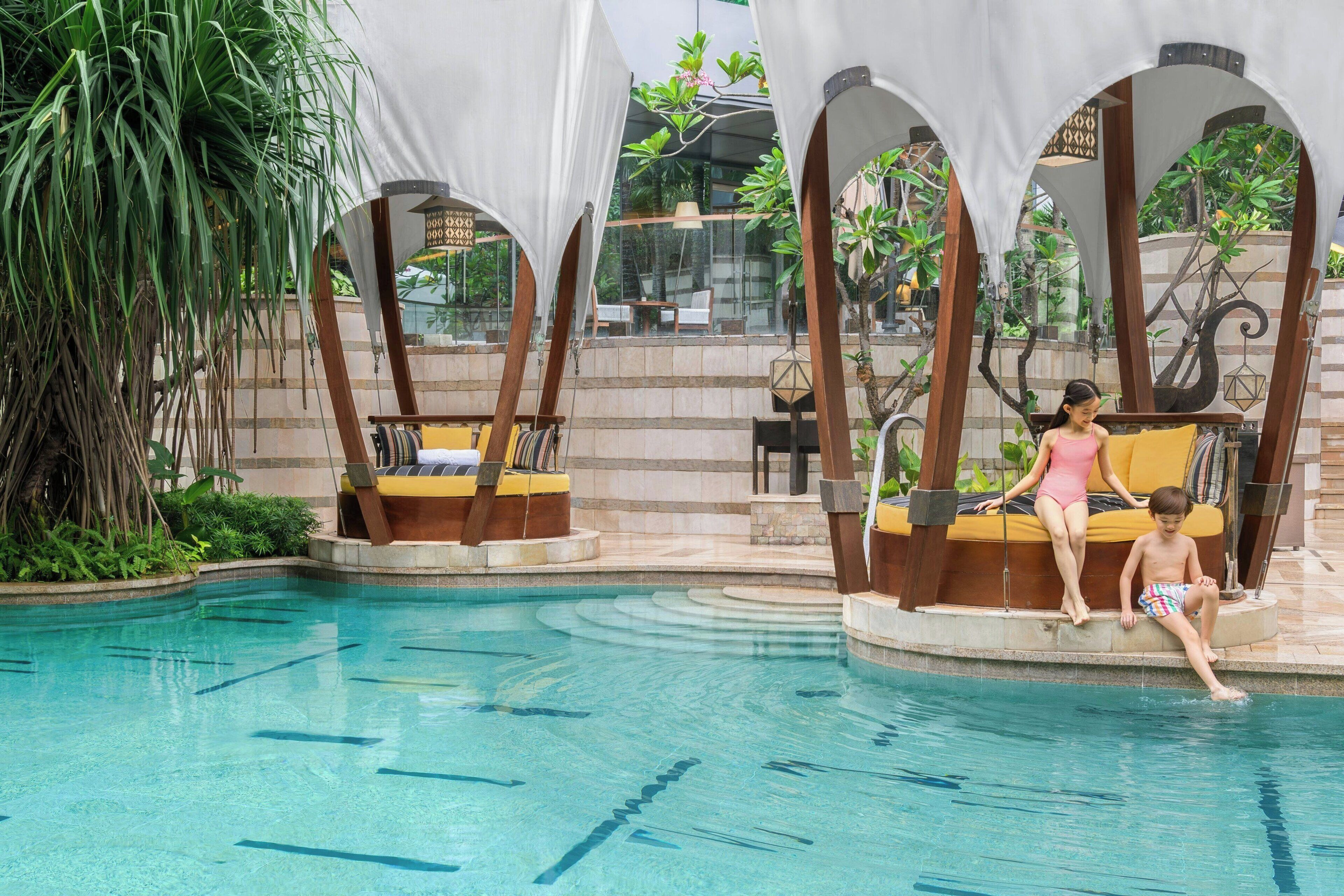 Outdoor pool, open 6:00 AM to 7:00 PM, free cabanas, pool umbrellas