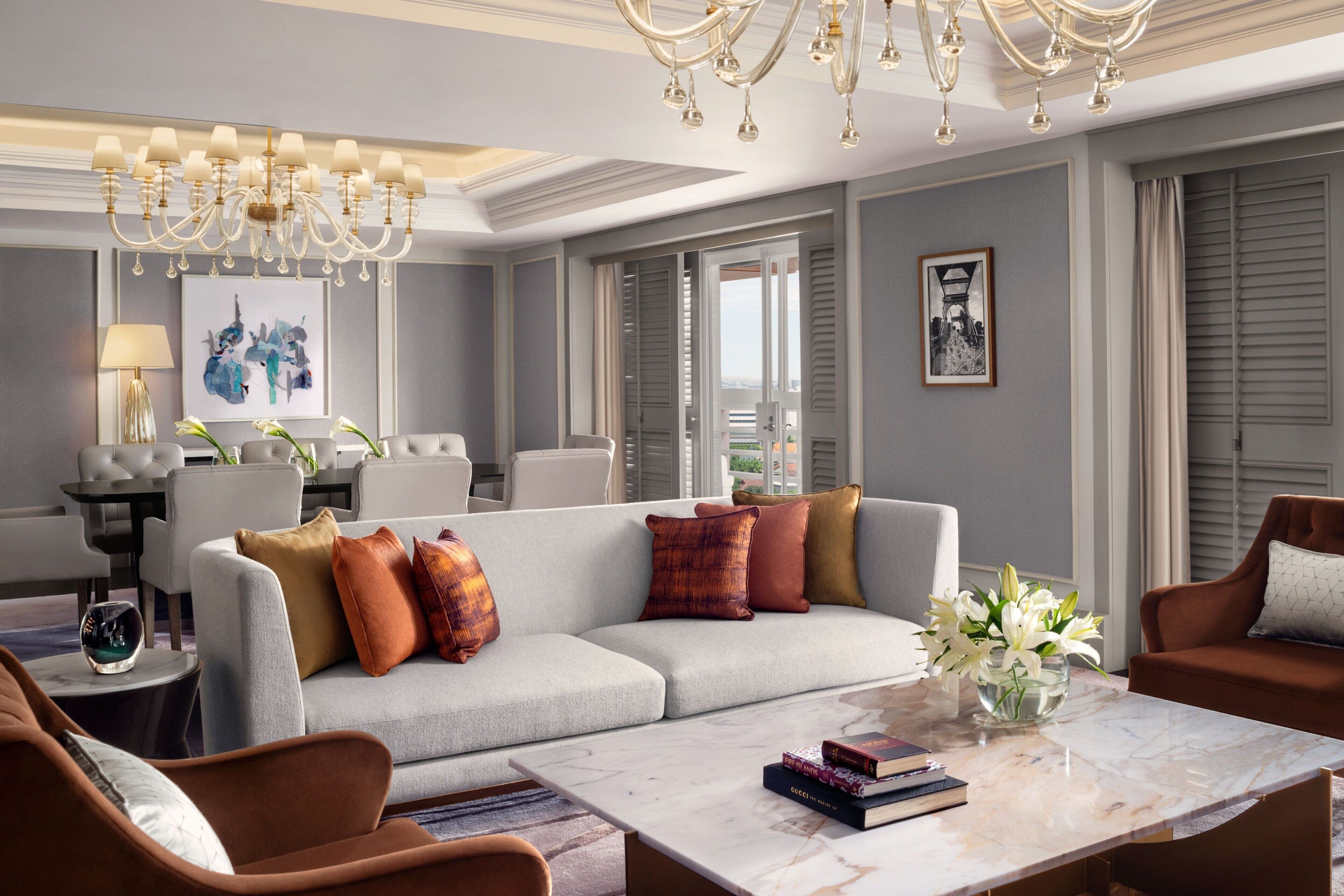 Suite, 1 Bedroom, Balcony (Metropolitan) | Living room | 65-inch LED TV with digital channels, TV, iPod dock