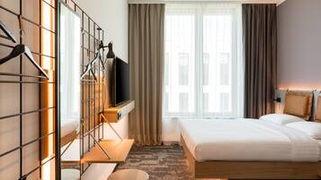 Zimmer, 1 Queen-Bett | Allergikerbettwaren, kostenlose Babybetten, kostenloses WLAN, Bettwäsche