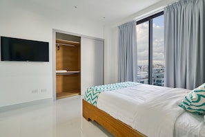 Quarto executivo, 2 quartos, para não fumantes, vista para a cidade | Vista da sacada