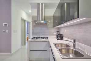 Executive Room, 2 Bedrooms, Non Smoking, City View | Private kitchen | Coffee/tea maker - Monaco Residences Piantini (Santo Domingo)