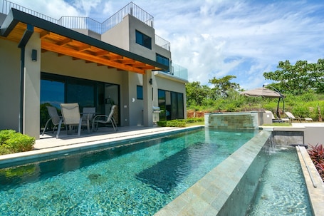 Outdoor pool. Private 3bedroom Ocean View Rooftop at Marbella
