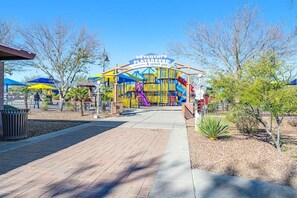 Children's area - NEW! Cozy desert getaway with private backyard and seasonal pool! (New River)