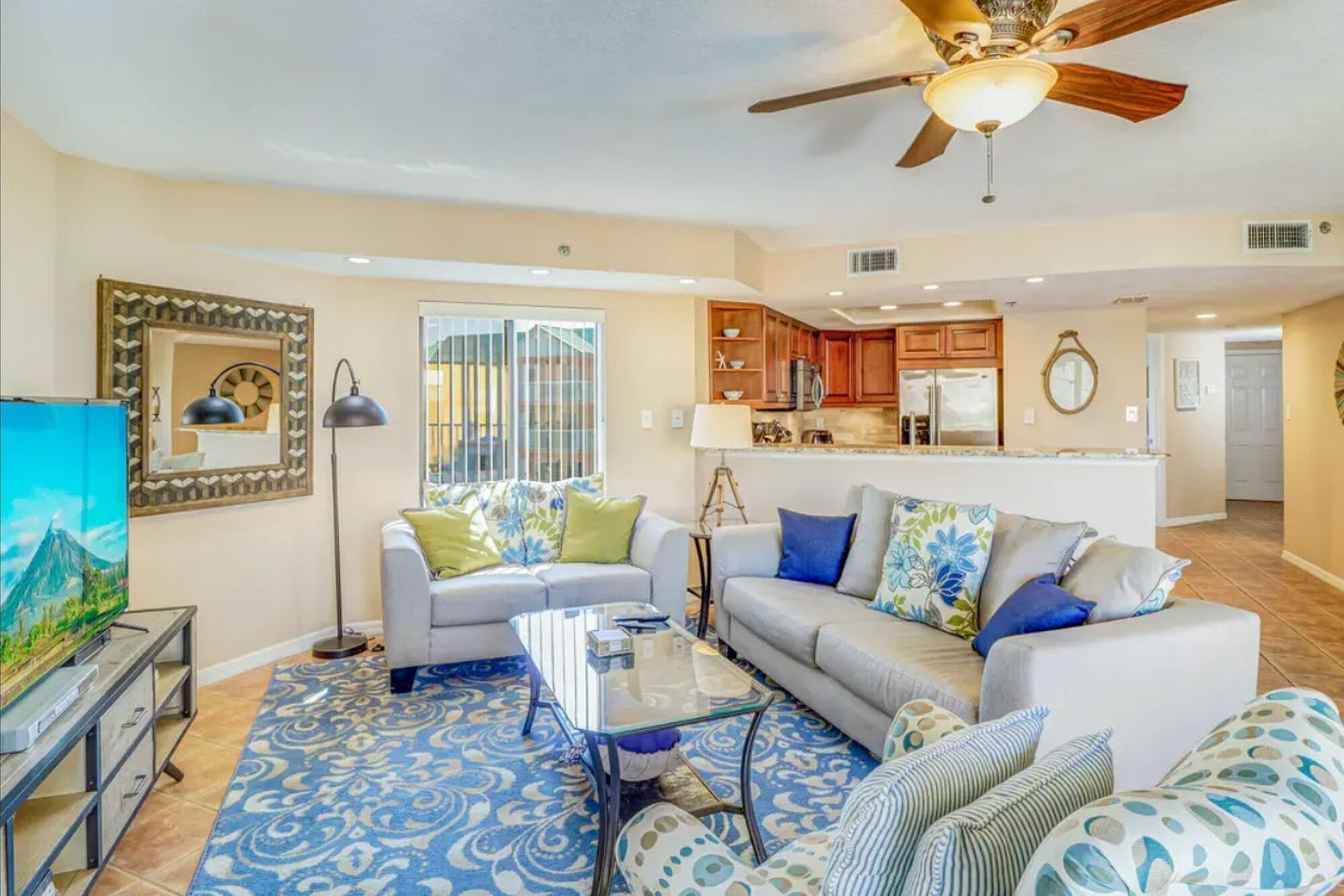 公寓客房, 2 張單人床 (Beach Palms 413 Beautiful Beachfront ) | 客廳