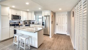 Condo, 2 Single Beds (Blind Pass Lagoon Unit 404 Boat Frien) | Private kitchen - Blind Pass Lagoon Unit 404 Boat Friendly, Pool, Close to it All! (Treasure Island)
