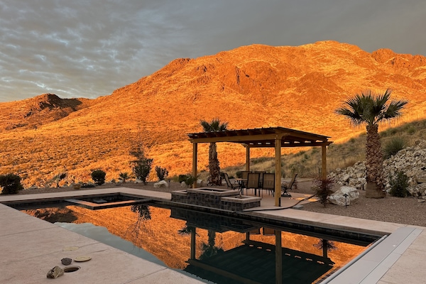 Piscine extérieure, piscine chauffée