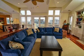 Fireplace - All The Way - "All the Way" to the end of the island where views, views and more views await you! (Holden Beach)