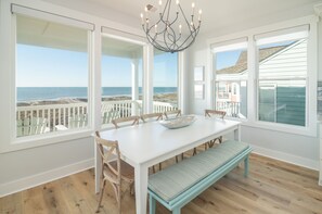 Dining - Hobbs Realty - EV Charger | Elevator| Private Pool | Cabana Rentals Included (Holden Beach)