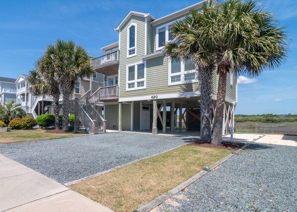 Exterior - Hobbs Realty - “Devils Rest” | Island Escape w/ Stunning Views – Dog Friendly (Holden Beach)