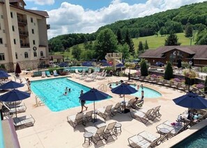 Pool - Modern Retreat with Stunning Views and Pool Just Across the Street! Sleeps 8! (Ellicottville)