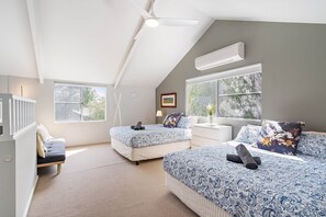 2 habitaciones, tabla de planchar con plancha, internet y ropa de cama 