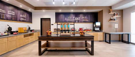 Free daily buffet breakfast