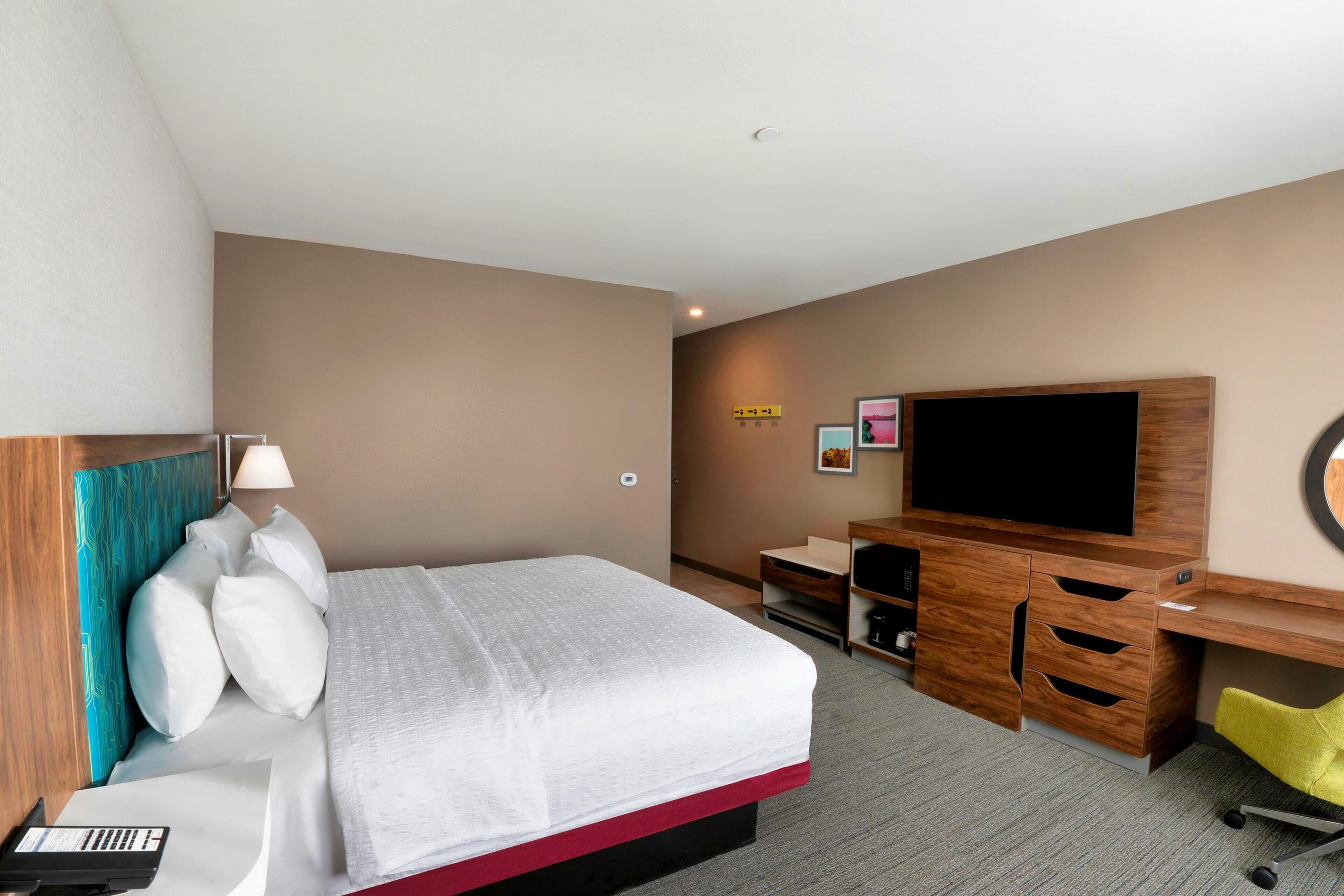 Blackout drapes, iron/ironing board, bed sheets