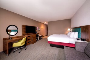 Blackout drapes, iron/ironing board, bed sheets